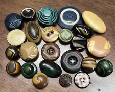 AWESOME Vintage Collection of 24 Small Tight Top Celluloid Buttons (C5) picture