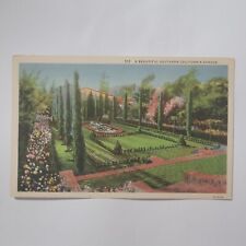 Vintage Postcard A Beautiful Southern California Garden Pasadena CA Flowers picture