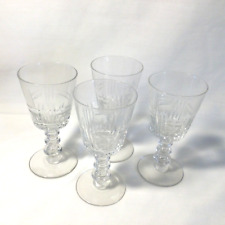 Vintage Tiffin Franciscan Set of 4 Crystal Stem Wine Glasses picture
