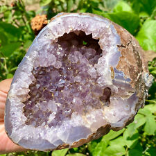 1.5LB Natural Amethyst agate quartz cluster crystal specimen restoration picture