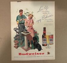 Budweiser Vintage Ad - Life Magazine August 6, 1951 picture