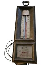 Vintage Springfield Instrument Wall Mount Thermometer Humidity Barometer Station picture