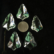 10Pc Maple Leaf Replacement Parts LAMP Pendant 38MM Chandelier  Crystals Prisms  picture