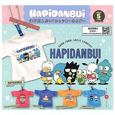 Sanrio Hapidanbui T-shirt Keychain Capsule Toy 5 Types Full Comp Set Gacha New picture
