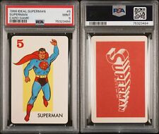 EXTREMELY RARE VINTAGE 1966 IDEAL SUPERMAN CARD GAME ROOKIE PSA 9 MINT picture
