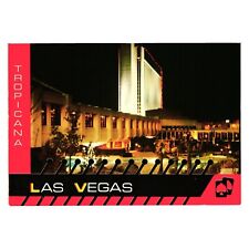 Tropicana Las Vegas Vintage Postcard Hotel Casino Gambling Night Lights Vacation picture