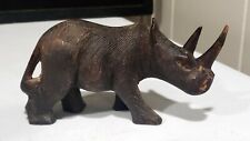 Vintage Rhinoceros Hand Carved 5.5