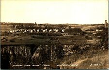 RPPC Typical Mining Town Caspian Michigan MI Birds Eye View 1940s Postcard UNP picture