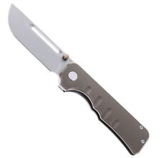 Miguron Ameight Folding Knife Bronze Ti Handle S90V Plain Edge SW AM8-004WBN picture