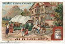 Chromo Wedge Liebig. S755. (1904) . Gasthäuser. Inns. picture