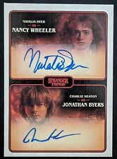 Nancy Wheeler & Jonathan Byers 2023 Zerocool Stranger Things 4 Auto #DA-NC Card picture