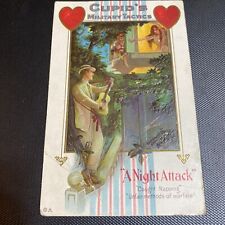 vintage valentine embossed postcards Cupids Military Tactics 1910 WWI picture