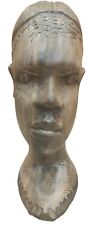 Vintage African American Ebony Wood Hand Carved Sculpture Carving   picture