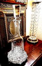 VINTAGE LEAD CRYSTAL DECANTER W/ORIGINAL STOPPER- TOWLE- BEAUTIFUL DESIGN picture