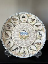 Collectors Wedgwood British Birds Waders Calendar Plate 1990 picture