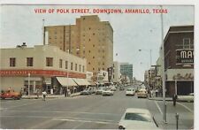 Vintage Postcard 1960's Polk Street Downtown Amarillo, Texas picture