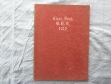 1913 CRIMSON AND WHITE BURLINGTON HIGH SCHOOL YEARBOOK - BURLINGTON, NJ -YB 3391 picture