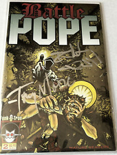 Battle Pope #2 Signed Robert Kirkman & Tony Moore 1st Kirkman Art COA picture