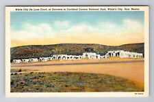 White's City NM-New Mexico, De Luxe Court Motel, Advertising Vintage Postcard, picture