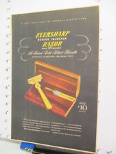 newspaper ad 1946 American Weekly EVERSHARP shaving razor Schick 14 carat gold picture