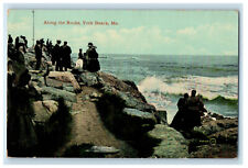 c1910s Along The Rocks, York Beach, Maine ME Unposted Antique Postcard picture