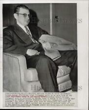 1956 Press Photo Sergei Striganov waits in State Department ante room in D.C. picture