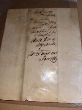 1818 Paper Mentions Chancery New Jersey Wanamaker Genealogy History - Very Old picture