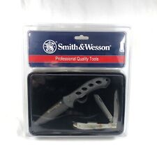 Smith & Wesson Oasis and Trapper Knife Set SWPROM151CP Christmas Gift Present picture