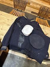 Vintage 30s WWII WW2 US USN Navy Blue Uniform W/ Neck Tie 2 Hats Lot picture