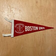Vintage 1950s Boston University 4x9 Felt Pennant Flag picture