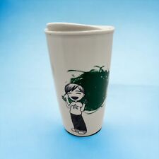 Starbucks 2015 Dot Collection Green Finger Paint Boy Ceramic Travel 12oz Mug picture