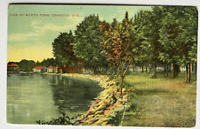 Oshkosh Wisconsin North Park Scenic View Antique Vintage Postcard 1909 picture