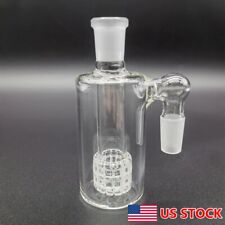 1x 90 ° 14mm Ash Catcher 90 Degree Glass Water Bong Thick Pyrex Glass Bubbler. picture