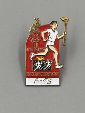 Vintage 1996 Atlanta Olympics Olympic Torch Relay Lapel Hat Pin Brooch picture