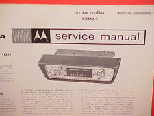 1961 1962 1963 CHEVROLET CORVAIR MONZA SPYDER MOTOROLA RADIO SERVICE MANUAL M picture