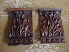  17C  Large Carved Corbels Panels Early, Rare, wall decoration  picture