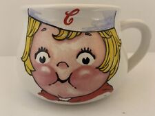 Campbell's Kids Soup Face Mug Cup Bowl 16 oz  HH Houston Harvest Vintage 1998 picture