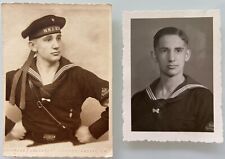 WWII Marine HJ Herne German Youth Member Kriegsmarine 3 ORIGINAL Vintage Photos picture