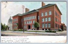 1906 MALDEN MASSACHUSETTS MA HIGH SCHOOL BUILDING*BOSSELMAN CO GERMANY POSTCARD picture