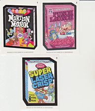 2022 Wacky Packages Mars Attacks Attacky Packages Series 6 Sci-Fi Cereals p1,2,3 picture