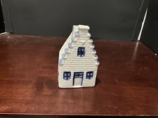 Blue and White Delft Miniature House - beautiful details, excellent condition picture