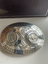 VINTAGE MONTANA SILVERSMITHS STERLING SILVER PLATE INDIAN HEAD NICKLES picture