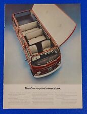 1968 VOLKSWAGEN BUS/STATION WAGON ORIGINAL COLOR PRINT AD SURPRISE IN EVERY BOX picture