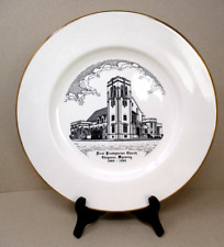 Vintage First Presbyterian Church Plate Cheyenne Wyoming 1969 Religious picture