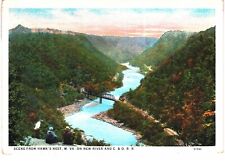Hawk's Nest WV New River and C And O Railroad Unused 1930s picture