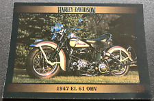 #19 1947 EL 61 OHV - Vintage Harley-Davidson Series 1 Collector's Trading Card picture