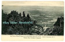 Haines Falls NY - OTIS INCLINE RAILROAD FROM MOUNTAIN HOSUE - Postcard Catskills picture