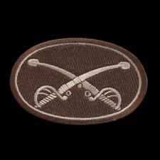 ARMY CAVALRY CROSS SABERS DES TAN HAT PATCH US ARMY picture