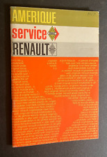 1967 American Renault Dealer Network Address Book - Original 53-page - English picture