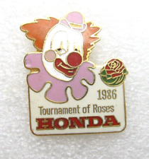 Vintage 1986 Tournament of Roses Happy Clown Honda Lapel Pin (C425) picture